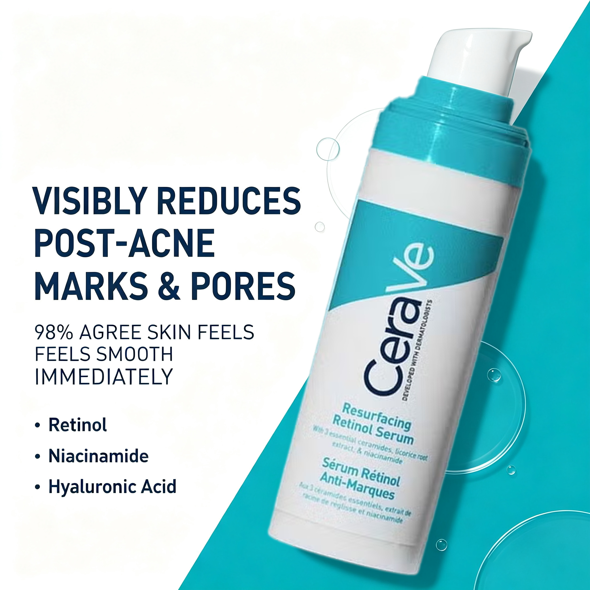 CeraVe Retinol Serum Niacinami - Skincare Non Comedogenic reseña y precio