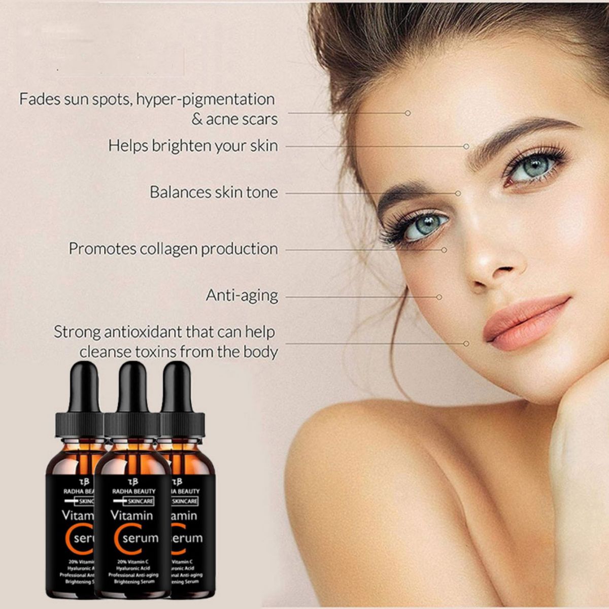 Vitamin C serum Face Serum Lon - Alpha Arbutin Serum reseña y precio