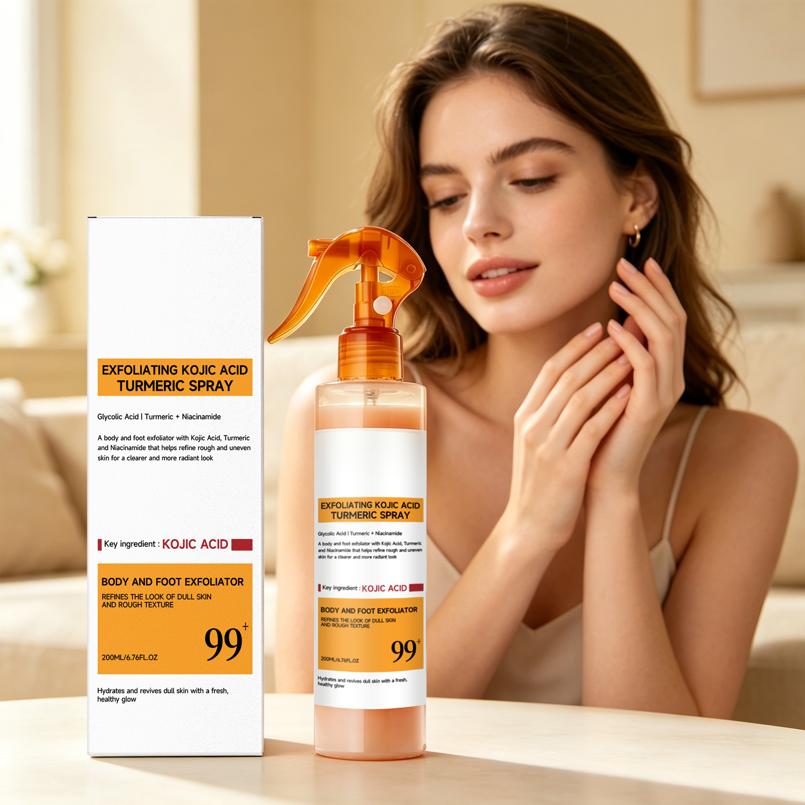 Kojic Acid Turmeric Care Spray - Skincare Niacinamide reseña y precio